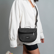 Rozkładana torebka damska antykradzieżowa Pacsafe Go - czarna