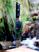 Ekskluzywny Nóż Santoku Aka Tori Osaka Pro 8" ze Stali Damasceńskiej – Prezent Biznesowy z Opcją Graweru