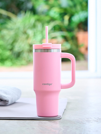 Thermal mug with straw Contigo Streeterville Tumbler 880 ml - Strawberry Cream