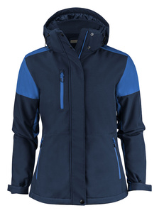 Zweifarbige gefütterte Softshelljacke Prime Padded Softshell Lady von Printer - Dunkelblau - Blau.