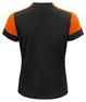 Moderne Prime T Lady T-Shirt der Marke Printer - Schwarz - Orange