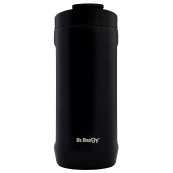 Thermobecher für Kaffee 2-in-1 Dr.Bacty Notus 360 ml - schwarz
