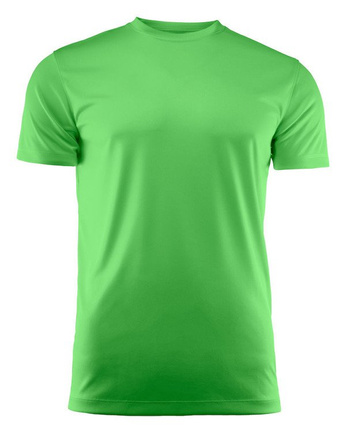 T-Shirt Run by Printer Red Flag - Lime