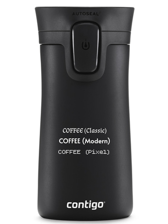 Thermal mug with engraving Contigo Pinnacle 300ml - Matte Black