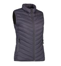 Women's Stretch Silver Gray vest from ID, gray