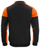 Dwukolorowa bluza w stylu polo Prime Polosweater marki Printer - Czarno - pomarańczowy