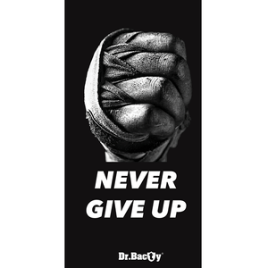 Dr.Bacty 70x140 beidseitig schnell trocknendes Handtuch - Never give up