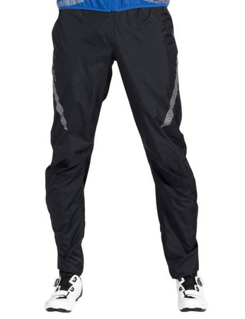 Men's rain pants with Vaude Luminum Performance II reflectors - Black