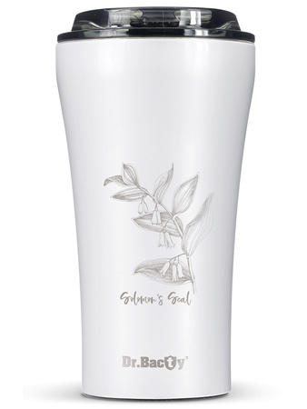 Thermal Coffee Mug Dr.Bacty Apollo 2.0 360 ml "Kokoryczka" – White