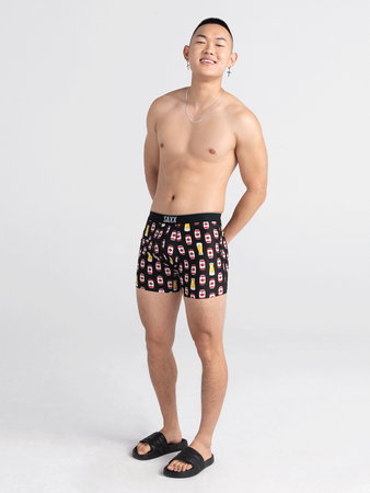 Herren-Sportboxershorts SAXX VOLT Boxer Brief kanadischer Lager - schwarz