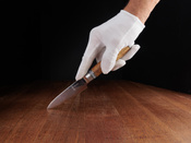 Ekskluzywny Nóż Do Obierania Aka Tori Kyoto Olive 3,5" ze Stali Damasceńskiej – Prezent Biznesowy z Opcją Graweru