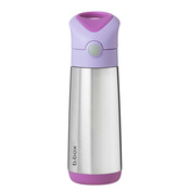 B.box Duży Bidon Termiczny Stalowy ze Słomką 500ml Sugar Plum