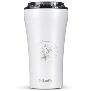 Dr.Bacty Apollo 2.0 thermal coffee mug - Virgo - 360 ml - Glossy White