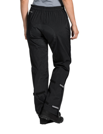 Women's rainproof pants Vaude Yaras Rain Zip III - Black
