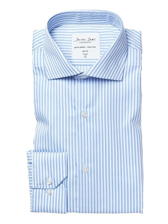 Cadet l/s, slim fit light blue brand, blue