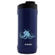 Thermal mug of Dr. Bacty Notus with octopus - navy blue