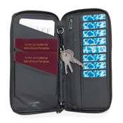 Portfel antykradzieżowy podróżny duży RFID Pacsafe - czarny
