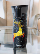 Thermal Mug Contigo West Loop 470 ml - Matte Black - Reindeer