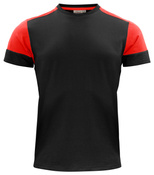 Zweifarbiges Prime T-Shirt der Marke Printer - Schwarz - Rot.