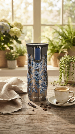 Thermal Mug Contigo West Loop 470 ml - Matte Black - Cat Eyes