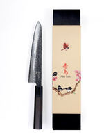Exklusives Aka Tori Tokyo Black 8" Chefmesser aus Damaszener Stahl – Business-Geschenk mit Gravuroption