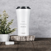 Ceramic-coated thermal Coffee Mug Dr.Bacty Apollo 2.0 360 ml - Glossy White