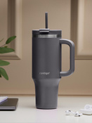 Thermalbecher mit Strohhalm Contigo Streeterville Tumbler 1200 ml - Darkstone