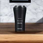 Dr.Bacty Apollo 2.0 keramikbeschichteter Kaffeebecher 360 ml - Schwarz Matt