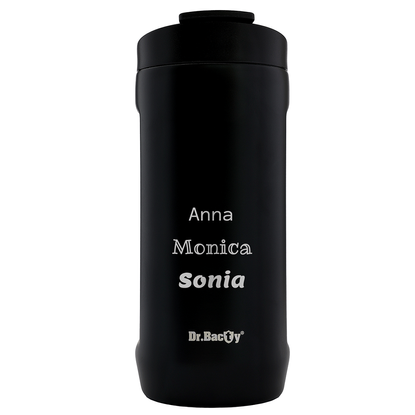 Kubek termiczny z grawerem Dr.Bacty Notus 360 ml -  czarny
