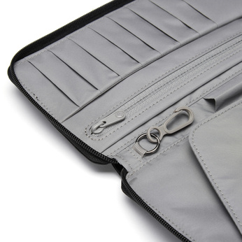 Pacsafe recyceltes RFIDsafe-reiseportemonnaie mit diebstahlschutz - schwarz