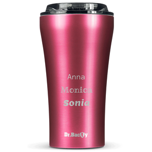 Ceramic-coated thermal Coffee Mug Dr.Bacty  Apollo 2.0 360 ml - Pink