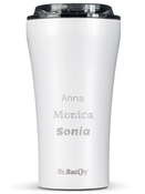 Dr.Bacty Apollo 2.0 keramikbeschichteter Kaffeebecher 360 ml - Glänzend Weiß