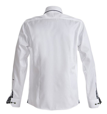 Koszula fioletowa mucha 43 slim fit marki FROST, niebieski