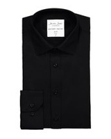 Feine twillighülse schlanke fit schwarz durch id, schwarz