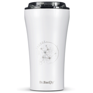 Dr.Bacty Apollo 2.0 thermal coffee mug - Taurus - 360 ml - Glossy White