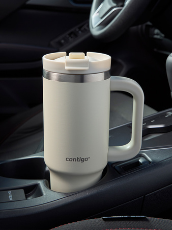 Becher mit Thermalwasser mit Gravur Streeterville Tumbler 800 ml - Oatmilk