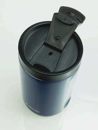 Kaffee Thermalbecher, Dr. Bacty Notus von ihrem Ehemann - marineblau