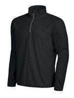 Fleecejacke Melton Half Zip D.A.D - Schwarz