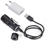 TROIKA flashlight eco beam - black