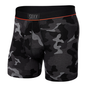 Herren-Boxershorts SAXX Ultra Schwarz Tarnmuster - Schwarz