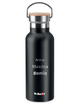 Dr.Bacty Iris 500 ml Thermoflasche - schwarz - personalisiert graeremark