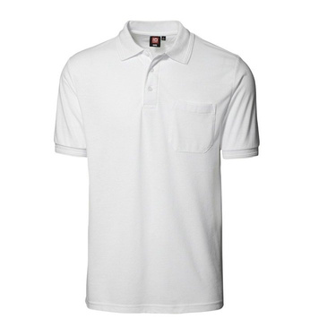 Classic polo t -shirt pocket ID, white