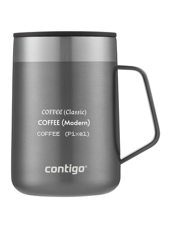 Kubek termiczny z grawerem Contigo Streeterville 420 ml - Szary