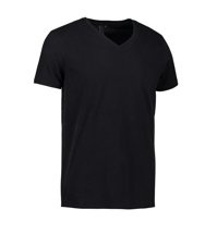 Core V -Neck Tee Black Brand ID - Schwarz