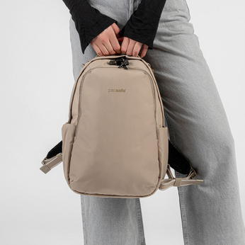 Plecak miejski antykradzieżowy Pacsafe V 16 L - beżowy