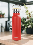 Steel thermal bottle Dr. Bacty Iris - red