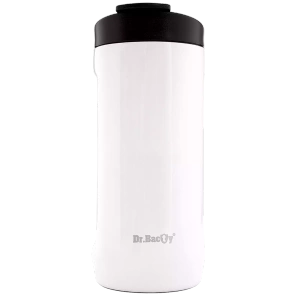 Thermal coffee mug 2-in-1 Dr.Bacty Notus 360 ml - white.