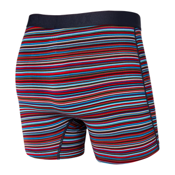 Herren-Schnelltrocknungs-Boxershorts SAXX VIBE Boxer Brief Streifen - mehrfarbig
