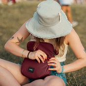 Folding women's anti-theft bag Pacsafe Go - burgundy