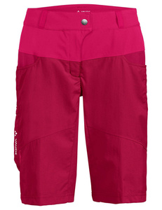 Women's bicycle shorts with Vaude Qimsa insert - red